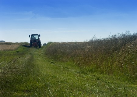 Combine performing his jobの写真素材