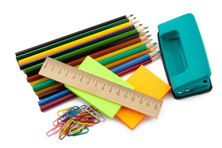 stationery isolated on a white background