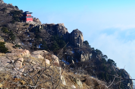Shandong Taishan scenic areaのeditorial素材