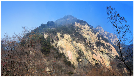Mount Tai in Shandong provinceのeditorial素材