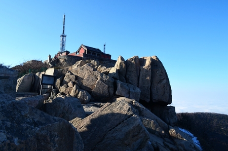 Mount Tai in Shandong provinceのeditorial素材