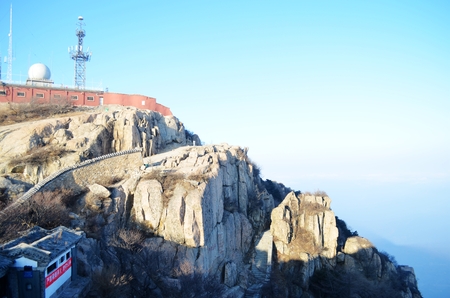 Mount Tai in Shandong provinceのeditorial素材