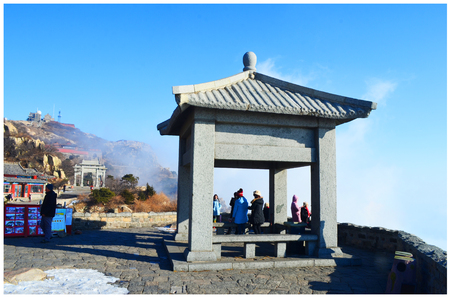 Mount Tai in Shandong provinceのeditorial素材