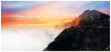 Shandong Taishan cloudsのeditorial素材