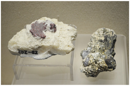 Rock exhibit at 
Geological museumのeditorial素材