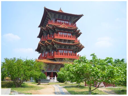 Qingming riverside landscape gardenのeditorial素材