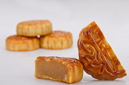 Mid-Autumn moon cakeのeditorial素材