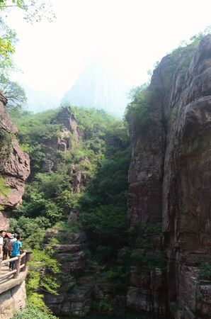 Jiaozuo, Yuntai Mountainのeditorial素材