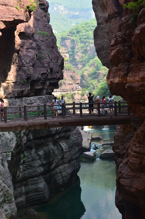 Henan, Jiaozuo, Yuntai Mountainのeditorial素材