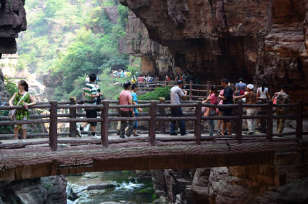 Henan, Jiaozuo, Yuntai Mountainのeditorial素材