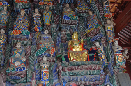 Daxiangguo Temple five hundred Arhatsのeditorial素材