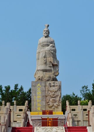 Landscape scenery view of Kaifeng park in Chinaのeditorial素材