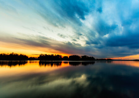 Amazing sky - reflection in the river