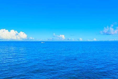 Sea and clouds in Okinawaの写真素材