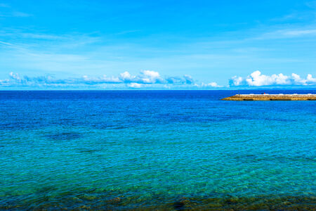Sea and clouds in Okinawaの写真素材