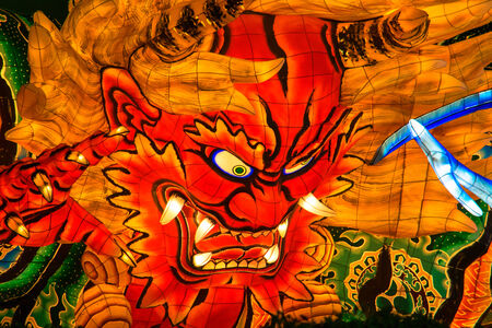Nebuta, one of the traditional Japanese festivalのeditorial素材