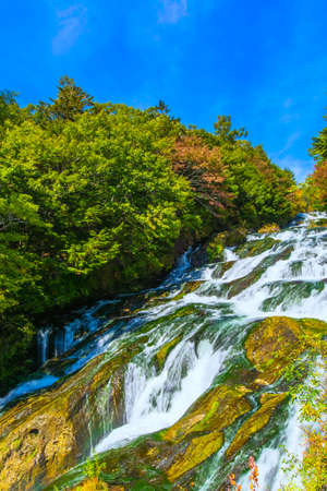 Ryuzu no taki waterfallの写真素材