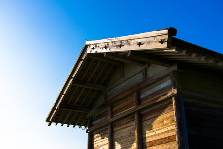 Hirasawakaga Ruins in Japanの写真素材