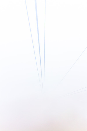 Ropeway in the Fogの写真素材