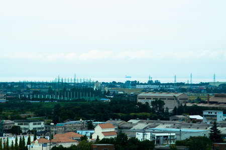 Toyama City, urban landscapeの写真素材