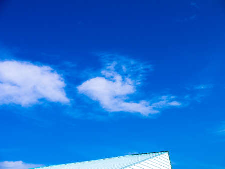 Blue sky and sun shineの写真素材
