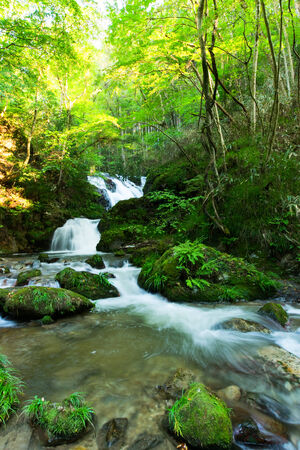 Shimotaki waterfallの写真素材