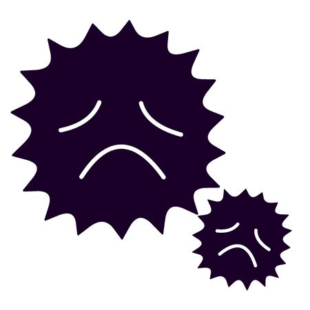 Weakened Bai bacteria virusの写真素材