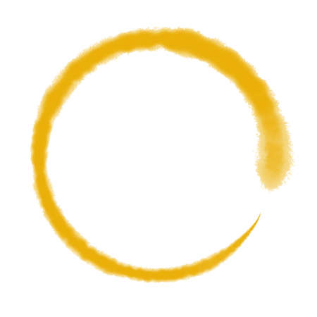 Background Frame Yellow Circleの写真素材