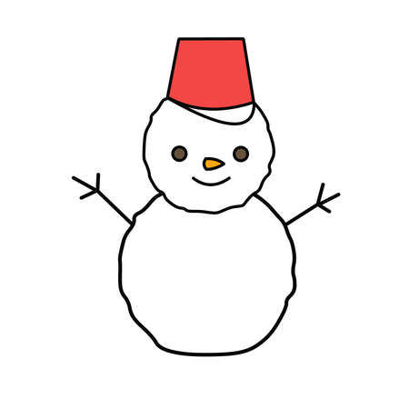 Snowman iconの写真素材