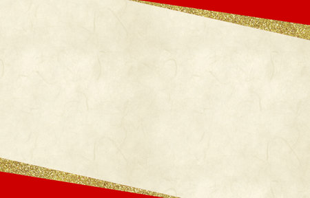 Background Material Japanese Style Gold Leaf Gold Redの写真素材