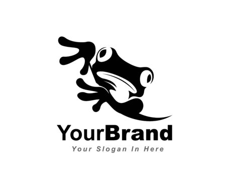 arise black frog logo design inspirationのイラスト素材