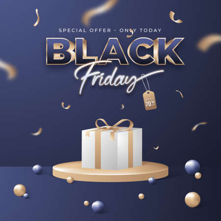 Black Friday sale background templateのイラスト素材