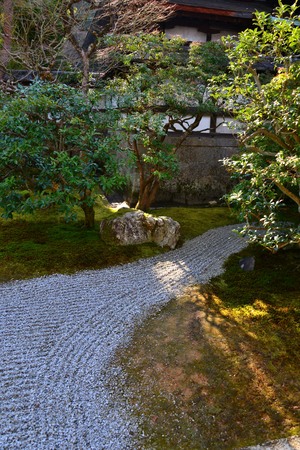 The garden of Sennyu-ji, Kyoto, Japanのeditorial素材