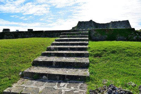 Nakagusuku Castle , Okinawa, Japanのeditorial素材
