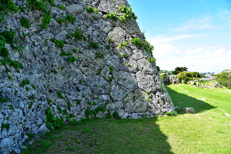 Nakagusuku Castle, Okinawa, Japanのeditorial素材