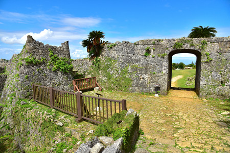 Nakagusuku Castle, Okinawa, Japanのeditorial素材