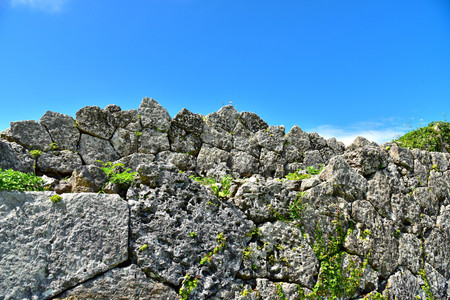 Nakagusuku Castle , Okinawa, Japanのeditorial素材
