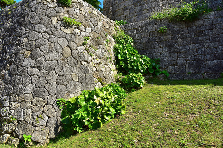 Nakagusuku Castle  , Okinawa, Japanの写真素材