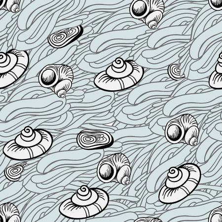 Ornamental frosty or floral background. Seamless pattern for your design wallpapers, pattern fills, web page backgrounds, surface textures.のイラスト素材