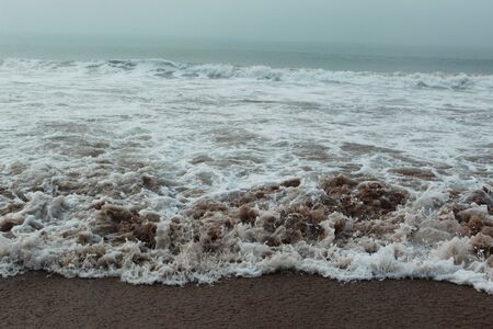 water flow at sea beach