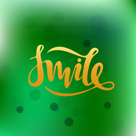 Smile with the inscription for packing vector illustration.のイラスト素材