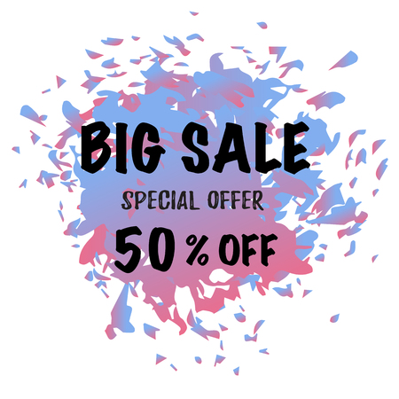 Sale banner template design, Big sale special offer. end of season special offer banner.のイラスト素材