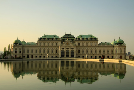 Vienna. Belvedere Palaceのeditorial素材