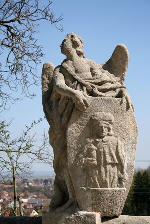 Statue of Cathedral of Saint Barbara in Kutna Hora, Czech republicの写真素材