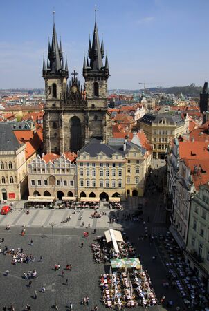 Old Town Square, Prague, Czech Republicの写真素材
