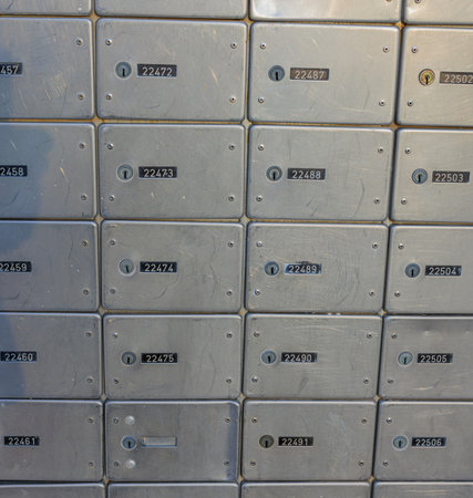 Many Letter Boxes on the wall