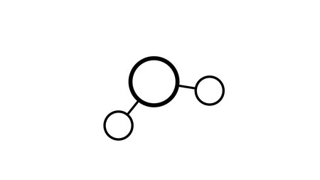 hydrogen sulfide molecule, structural chemical formula, ball-and-stick model, isolated image chalcogen-hydride gasの写真素材