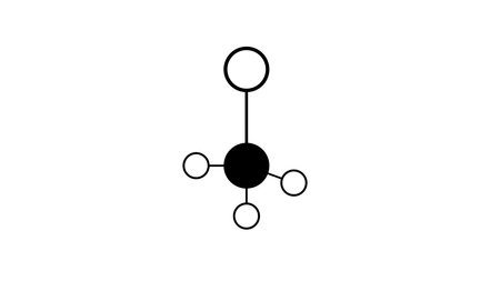 bromomethane molecule, structural chemical formula, ball-and-stick model, isolated image methyl bromideの写真素材