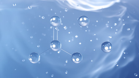 sodium sulfite molecular structure, 3d model molecule, antioxidant e221, structural chemical formula view from a microscopeの写真素材