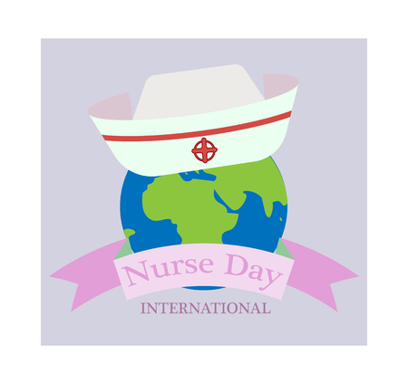Greeting banner for nurse dayのイラスト素材